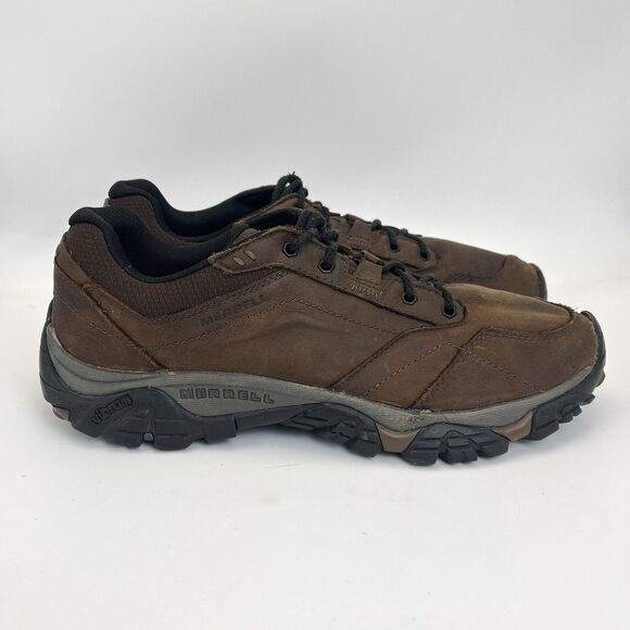 Merrell Other - Merrell Moab Adventure Hiking Shoes Mens Sz 11.5 Dark Earth Brown Leather J91827